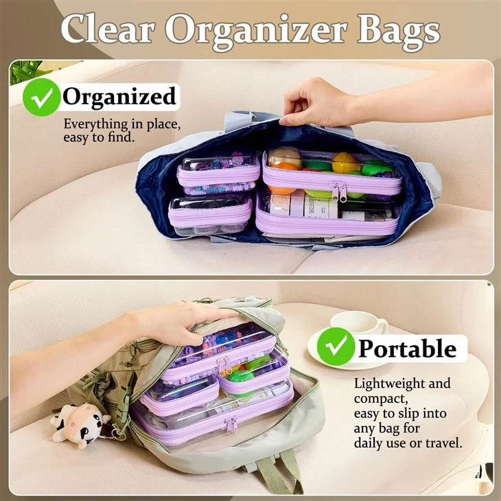 Clear Hard Shell Travel Organizer Pouch suppliers