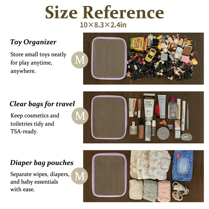 Clear Hard Shell Travel Organizer Pouch high quality